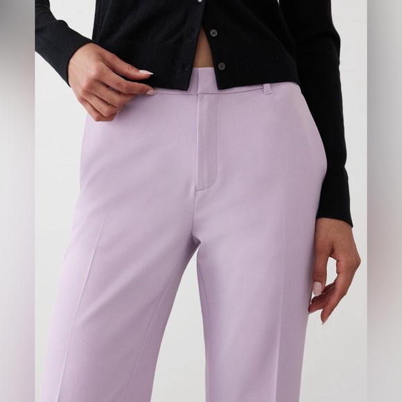 NWT! Banana Republic Violet Lilac Giovanna Sculpted Bootcut Pants - Picture 3 of 9